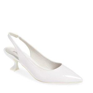 Jeffrey Campbell Talisman Slingback Pumps White